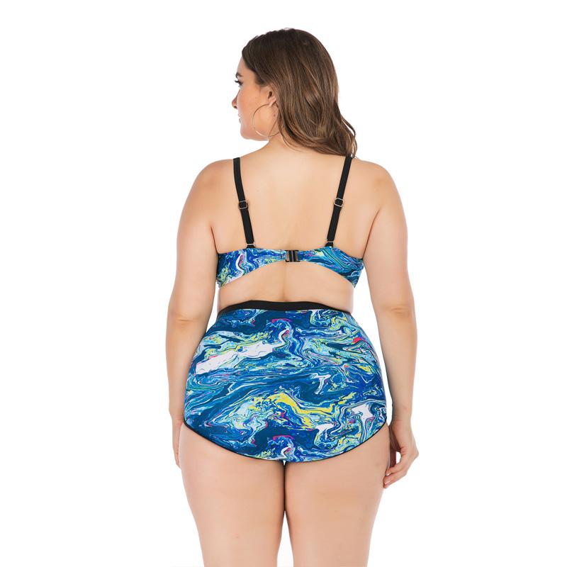Изображение товара: Женский купальник-бикини с высокой талией и открытой спиной