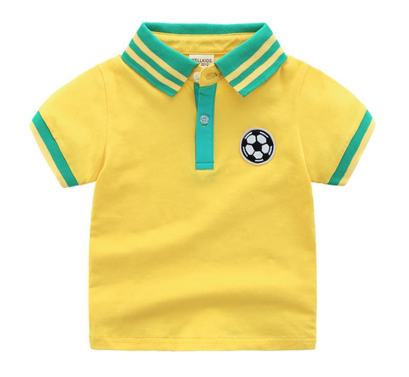 Изображение товара: Новые детские футболки для мальчиков на лето и весну, модные детские спортивные футболки с короткими рукавами, детские топы в полоску, хлопковая одежда