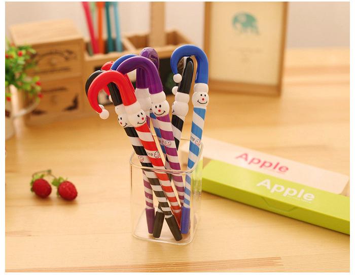 Изображение товара: Оптовая продажа 40 шт Kawaii Шариковая ручка креативный Зонт милый клоун роллер ручка для школы офиса канцелярские товары для школы