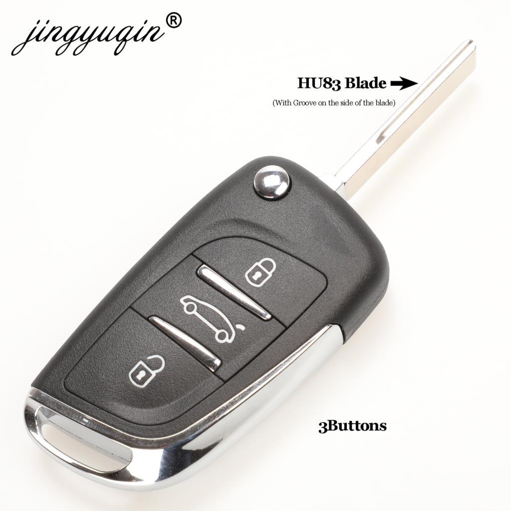 Изображение товара: Jingyuqin Ce0523 Moodifend дистанционный Автомобильный ключ для Citroen C5 C4 Coupe VTR C6 C8 C2 Berlingo Xsara Picasso CE0523 VA2/HU83 2/3B