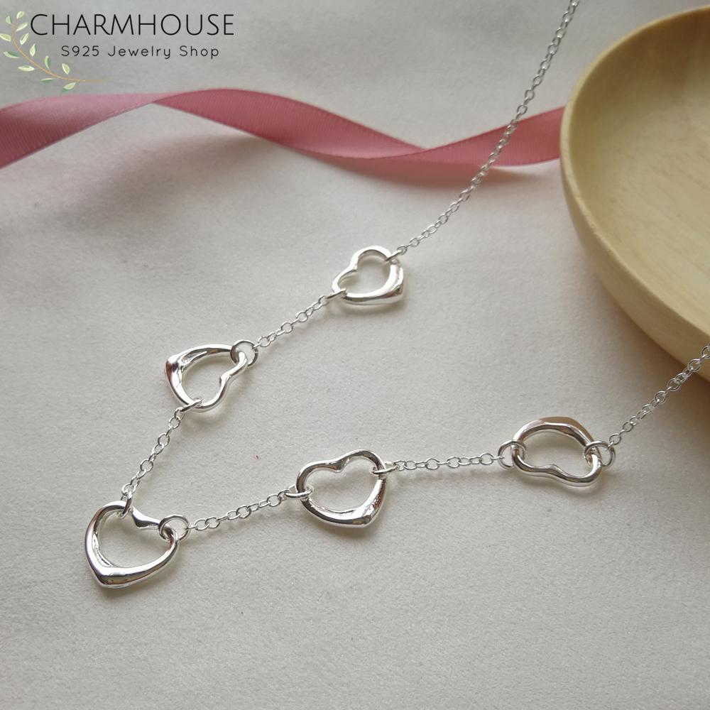 Изображение товара: Женское Ожерелье-чокер из серебра 925 пробы с подвеской в форме сердца