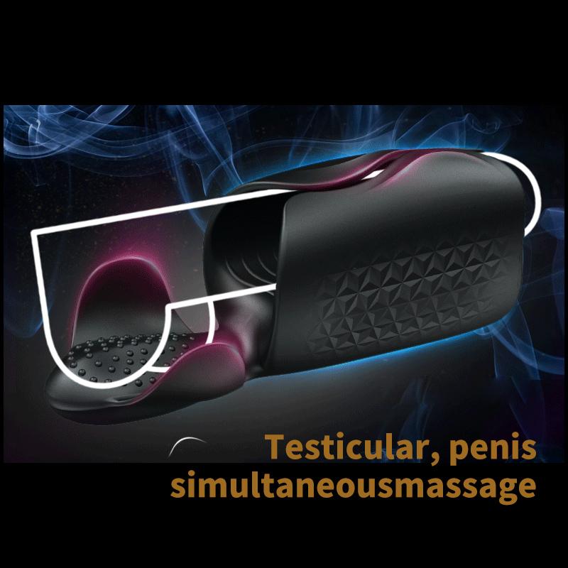 Изображение товара: Секс-игрушки для мужчин и мужчин, Мужской мастурбатор, стимуляция задержки климакса, Вибрационный массажер, длительная задержка, тренажер для пениса