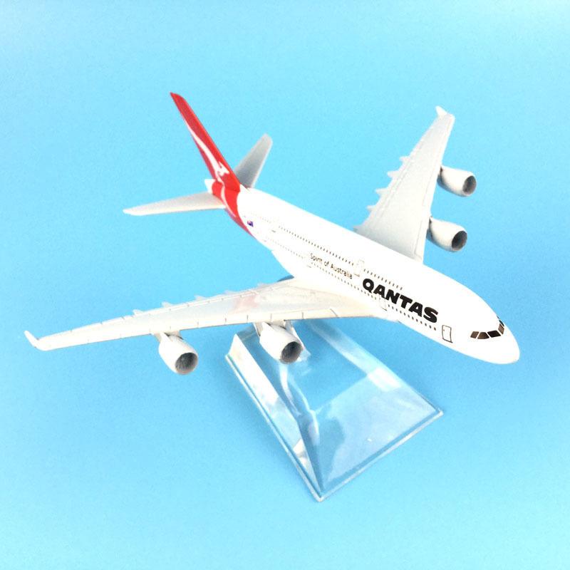 Изображение товара: Модель самолета JASON TUTU 16 см Qantas, модель модели летательного аппарата из металлического сплава, модели самолетов 1:400, металлическая игрушка в подарок