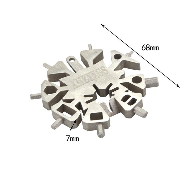 Изображение товара: 1 шт. Многофункциональный шестигранный ключ 21 в 1 ремонтный ключ перья для стрел Seraper для охоты на открытом воздухе Кемпинг Спорт стрельба из лука аксессуары