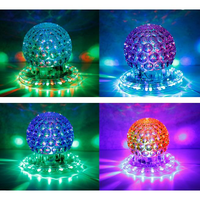 Изображение товара: Диско-светильник, цветной маленький вращающийся фонарь, вращающийся лазерный мини-светильник, рождественские украшения, домашний светодиодный светильник, праздничный светильник