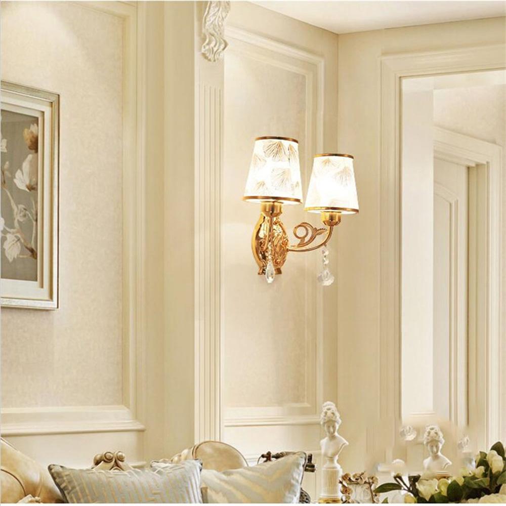 Изображение товара: Настенный светильник креативная двойная голова сторона кровати с настенным освещением спальня гостиная лампа балкон коридор Проходная лестница настенный светильник