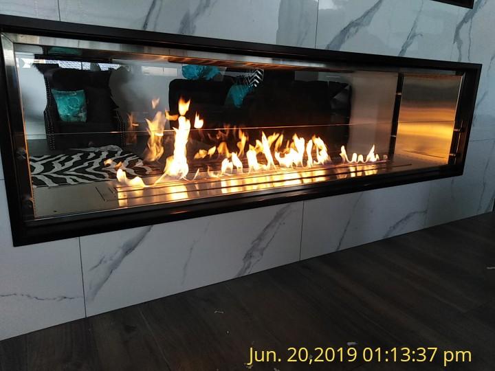 Изображение товара: Inno-Fire 48-дюймовый Wi-Fi умный камин из нержавеющей стали с настоящим пламенем и биоэтанолом