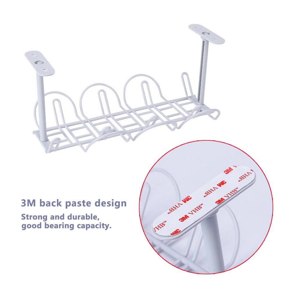 Изображение товара: Под стол кабельный лоток для управления хранения Организатор провода шнур питания зарядки вилки держатель стеллаж для хранения 25