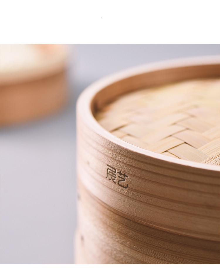 Изображение товара: Маленькая Пароварка для китайских булочек на пару деревянных домашних булочек, клетка для ранней отпариватель