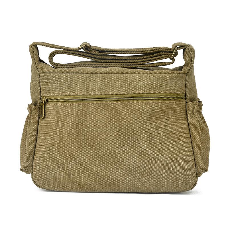 Изображение товара: Мужские сумки, повседневные холщовые сумки через плечо, мужские сумки-мессенджеры, винтажные маленькие пакет, сумка для путешествия
