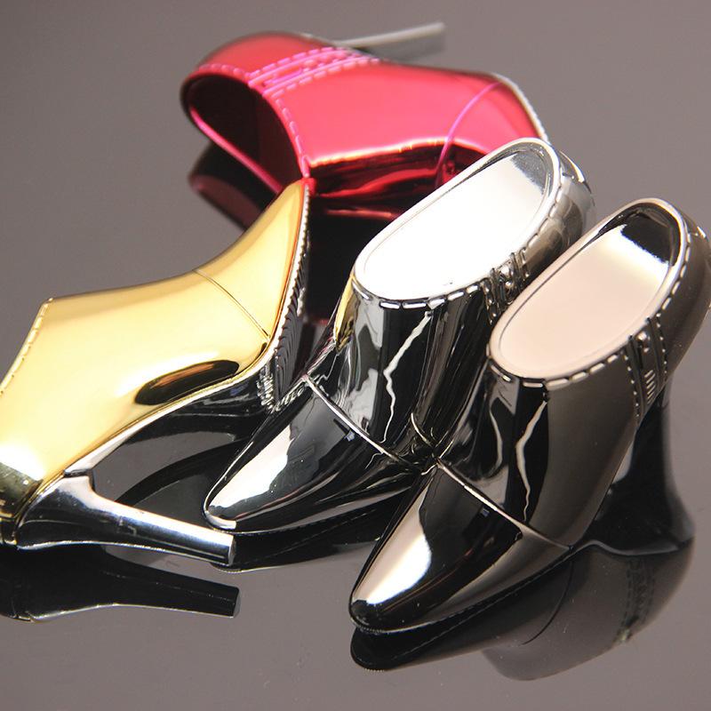 Изображение товара: Оригинальные блестящие туфли на высоком каблуке, зажигалка с пламенем, новые оригинальные кожаные туфли, инфляционная зажигалка