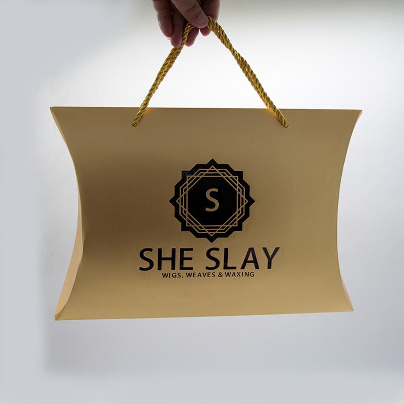 Изображение товара: Набор для упаковки волос с логотипом на заказ, упаковка золотых париков, подарочная коробка