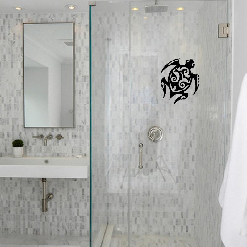 Изображение товара: YOJA 27x22,7 см креативная в виде черепахи домашний Декор стены Стикеры Ванная комната Кухня Стекло наклейка G2-0167