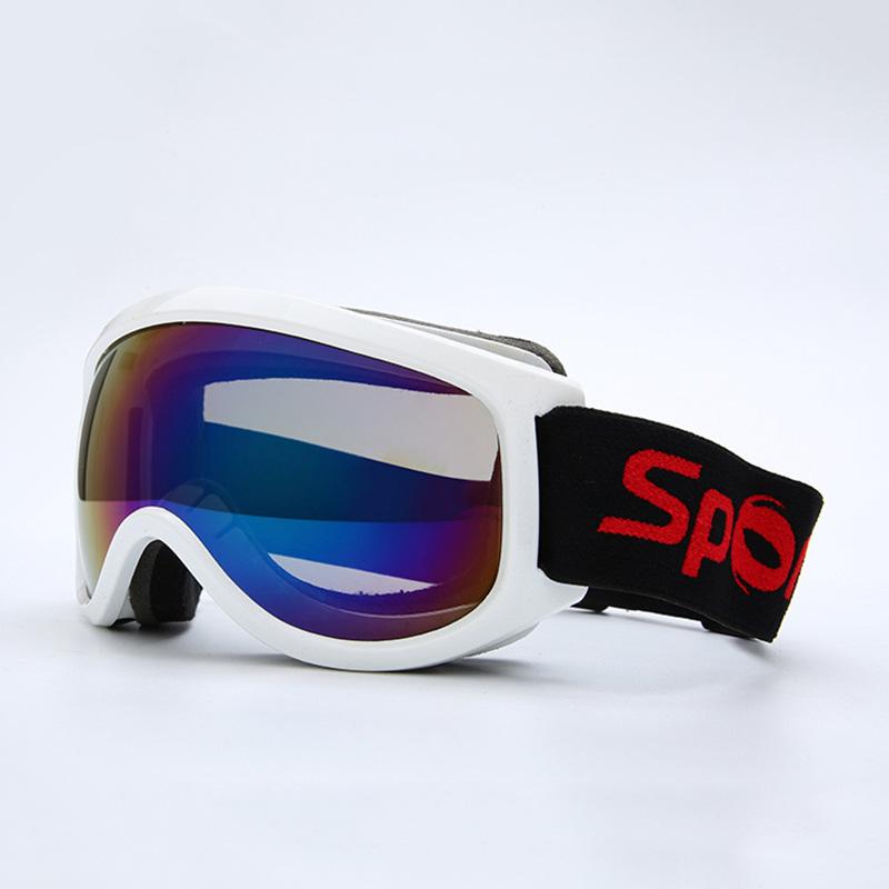 Изображение товара: Детские лыжные очки, незапотевающие лыжные очки UV400, однослойные зимние очки для девочек, уличные спортивные очки для сноуборда