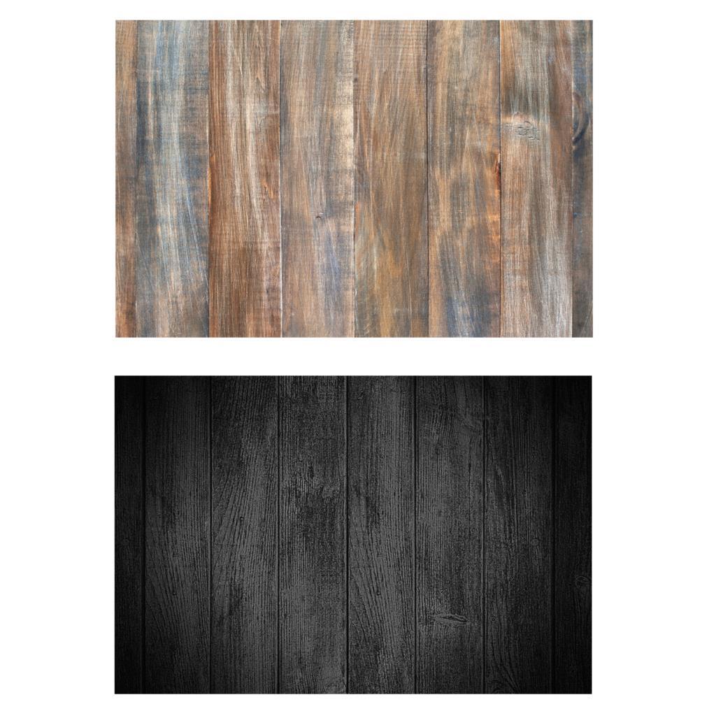 Изображение товара: Двусторонний фон для фотосъемки с изображением древесины и цемента, винтажный фон в деревенском стиле для фотосъемки