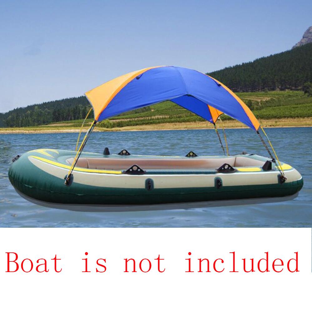 Изображение товара: Надувная лодка на 2/3/4 человек, Солнцезащитный навес, каяк, тент, верхняя крышка, палатка, лодка для рыбалки, дождь, Солнцезащитный навес с двойным отверстием