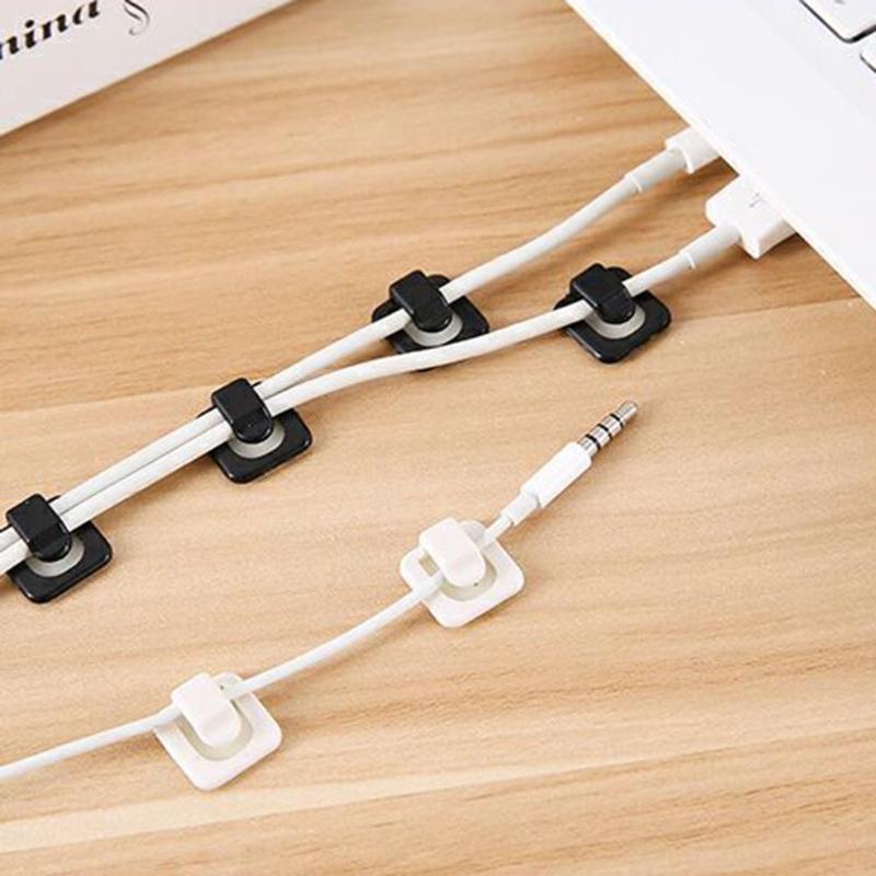 Изображение товара: 18 шт. самоклеющиеся провода фиксированные зажимы сетевые кабели USB линия держатель зажим