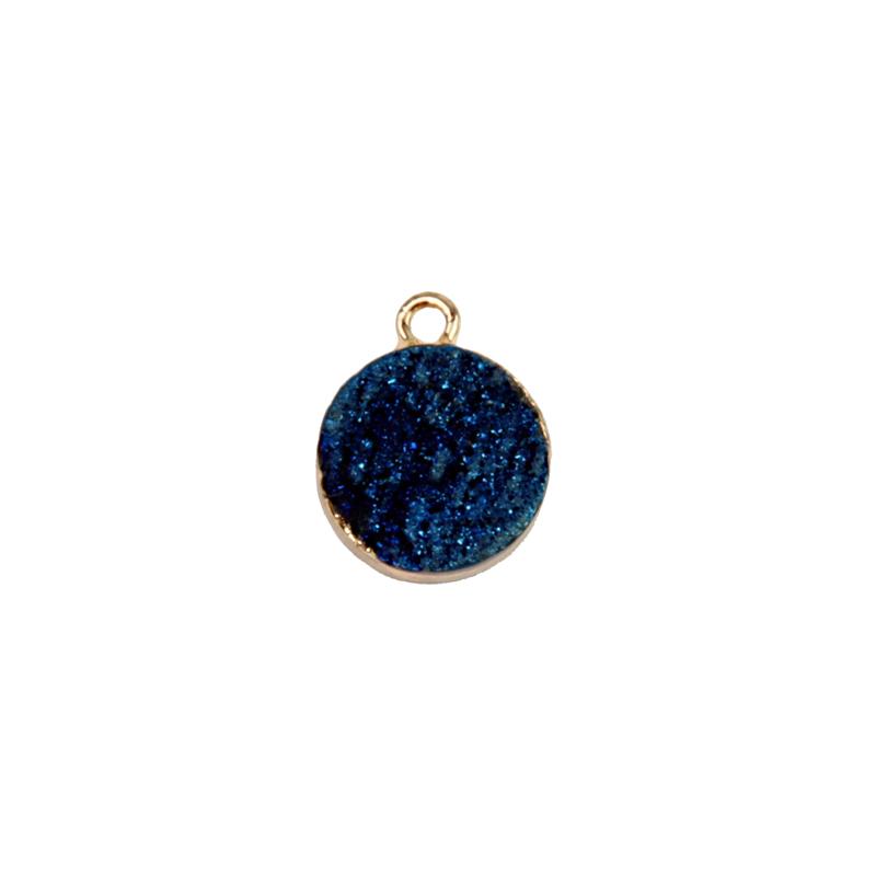 Изображение товара: Beadsland c одним отверстием круглый форма мини размер кулон из натурального камня для DIY ожерелье серьги женщина девушка подарок 40367