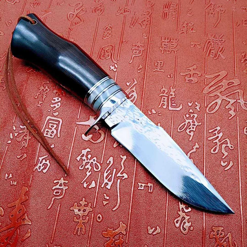 Изображение товара: Выпрямляющий нож тактические карманные ножи для кемпинга выживания охотничий Флиппер 9cr18mov лезвие деревянная ручка инструменты для повседневного использования
