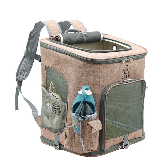 Изображение товара: Дорожная сумка, спортивный рюкзак, портативный складной дышащий рюкзак для домашних питомцев, сумка из сумки для кошек и собак среднего размера