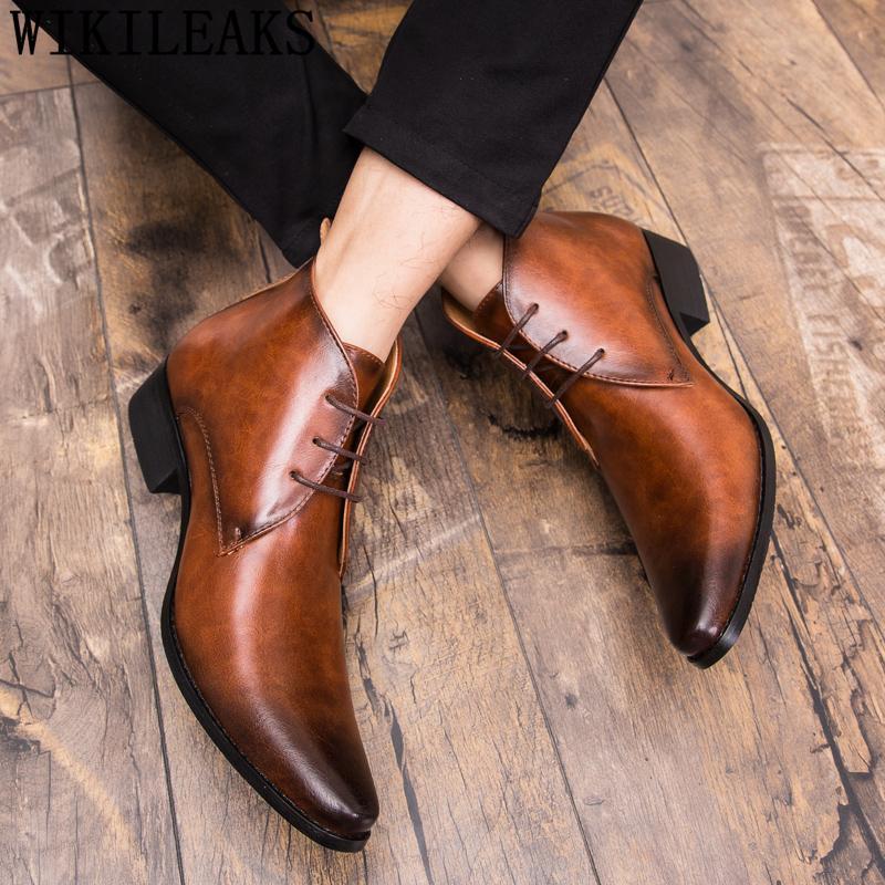 Изображение товара: Мужские модельные ботинки; Итальянский дизайн; Классическая обувь; Мужские кожаные ботинки; Coiffeur; Ботильоны; Мужская официальная обувь; Bota Masculina Ayakkab