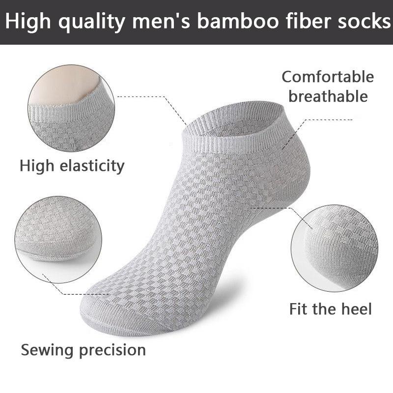 Изображение товара: Носки мужские, дышащие, антибактериальные, из бамбукового волокна, 10 пар/лот