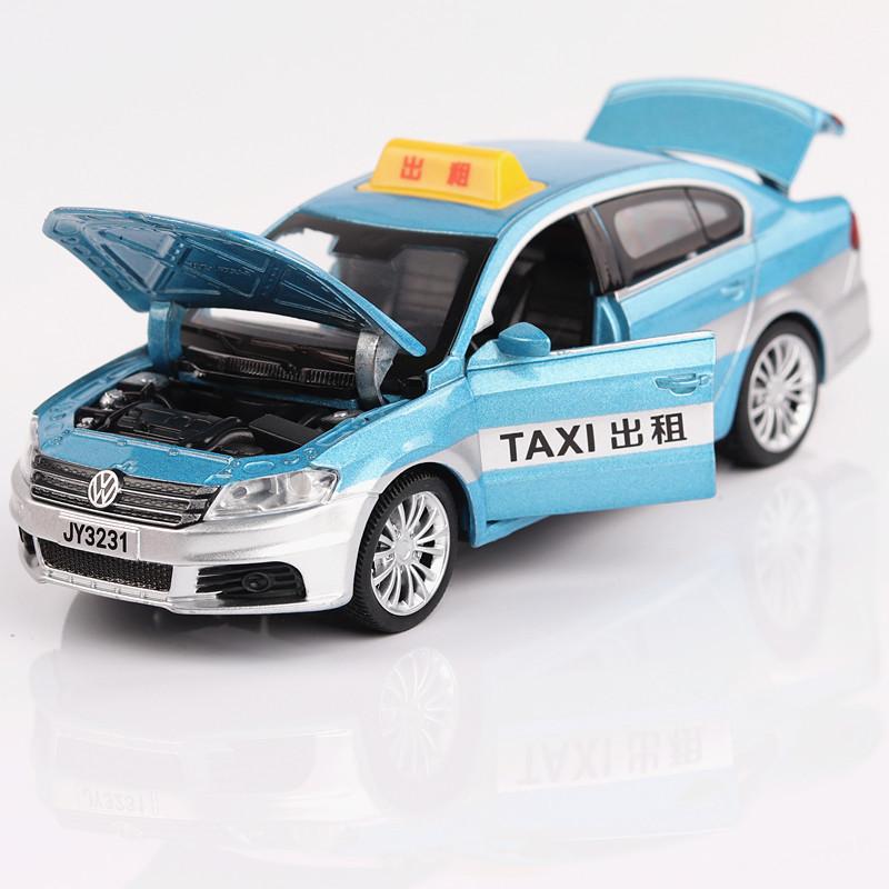 Изображение товара: Горячая продажа 1:32 LaVida такси цинковый сплав модель автомобиля, моделирование детский звук и свет оттяните назад Модель такси игрушка, бесплатная доставка