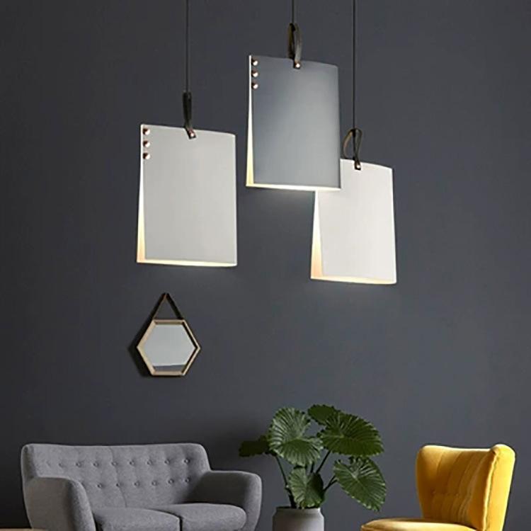 Изображение товара: Подвесной светильник в скандинавском стиле, светодиодная лампа золотого и черного цвета с прозрачным стеклянным абажуром, освещение для столовой, кафе, бара