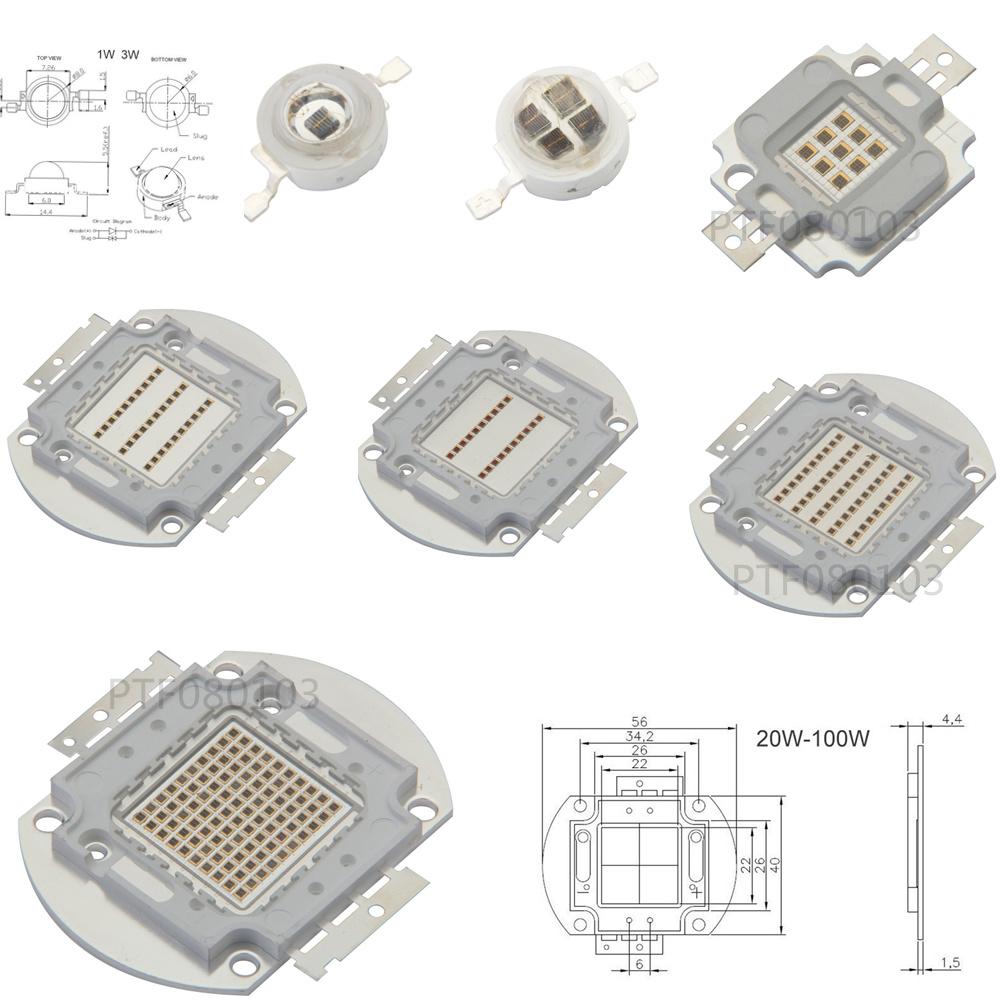 Изображение товара: ИК светодиодные чипы высокой мощности 100 нм 3 Вт 5 Вт 10 Вт 20 Вт 30 Вт 50 Вт