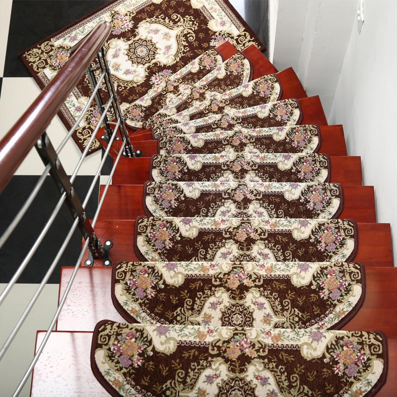Изображение товара: С 13 штук ковер для лестниц наборы противоскользящие ступень лестницы коврики для лесенка 24X74 см подходит для 25 см ширина лестницы