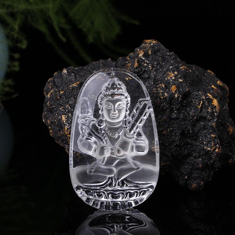 Изображение товара: Новинка, подвеска voidzang bodhisattva с белым кристаллом, Прямая поставка от производителя, простые модные элегантные ювелирные изделия, оптовая продажа