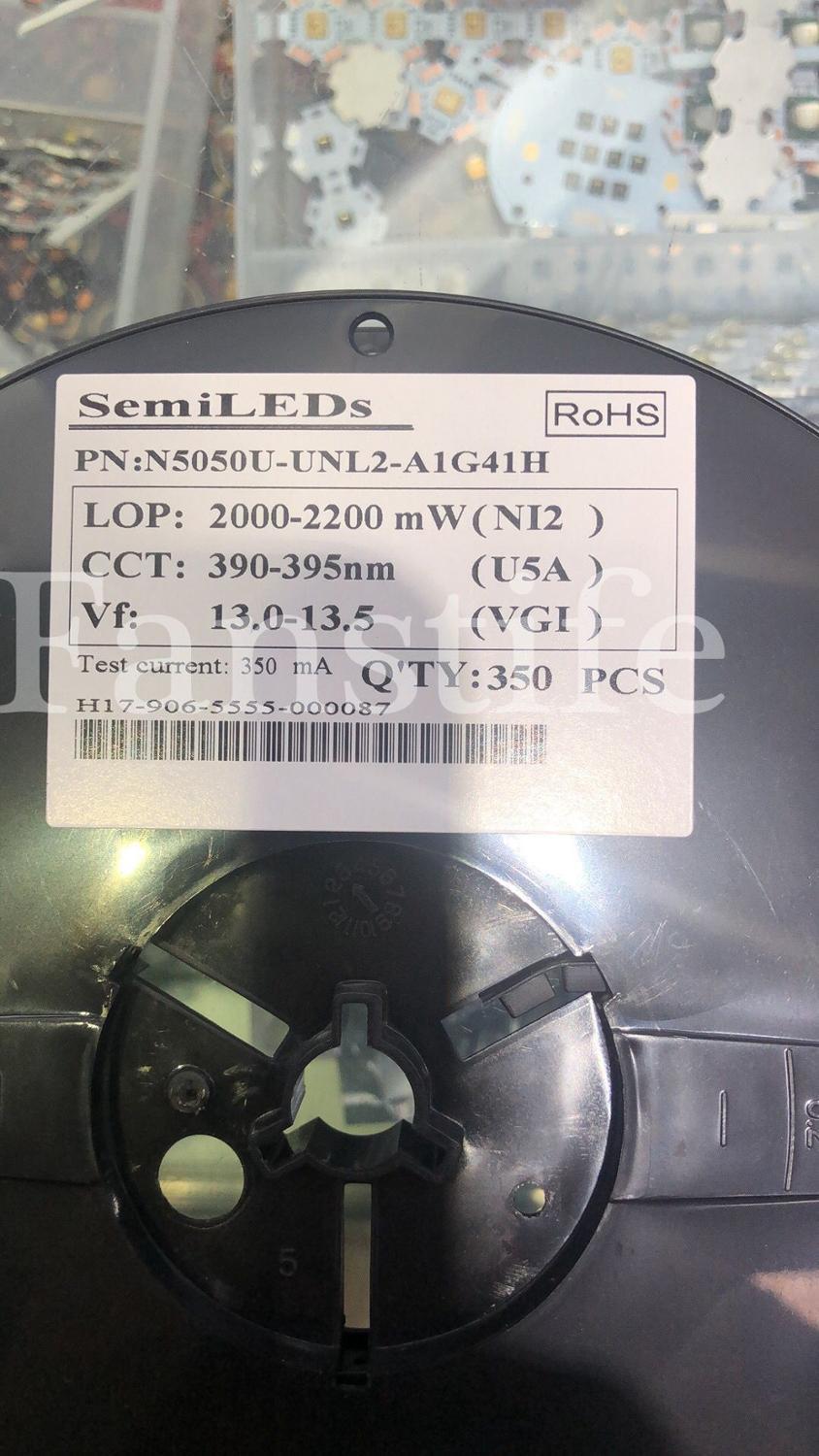 Изображение товара: Светодиодный индикатор высокой мощности 10 Вт Semiled UV 390-395nm с алюминиевой печатной платой 20 мм