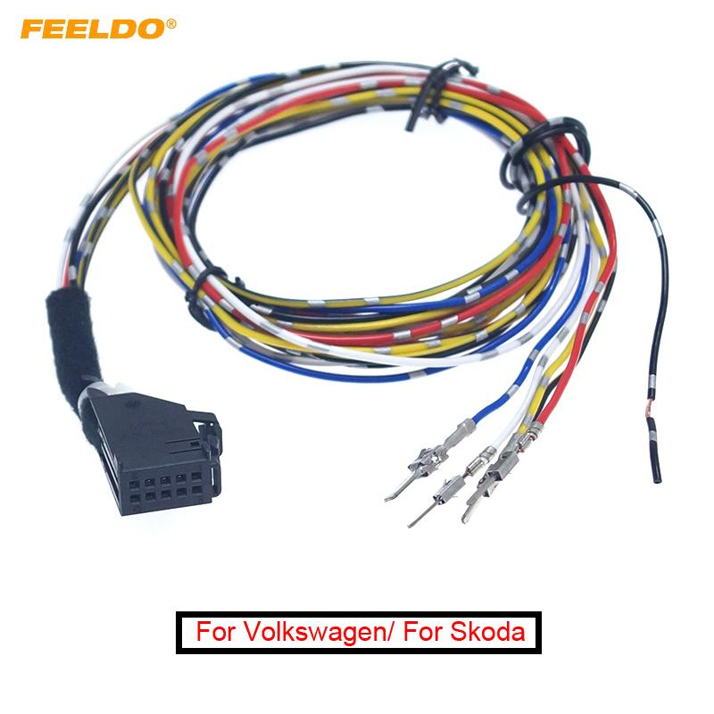 Изображение товара: FEELDO 1 шт. система круизного управления автомобиля GRA Жгут кабель части # 1J1970011F для Volkswagen/Passat/Skoda Superb/Seat Alhambra