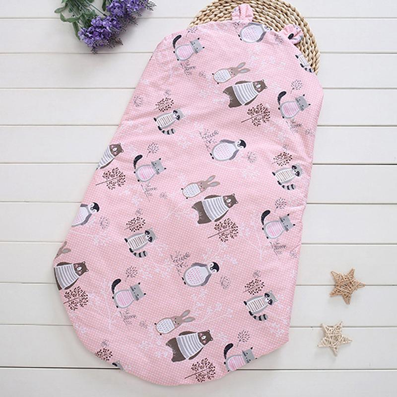Изображение товара: Одеяло и пеленка для младенцев, Хлопковое одеяло, цветное, с мультяшным рисунком, в виде конверта, с защитой от ударов, для новорожденных