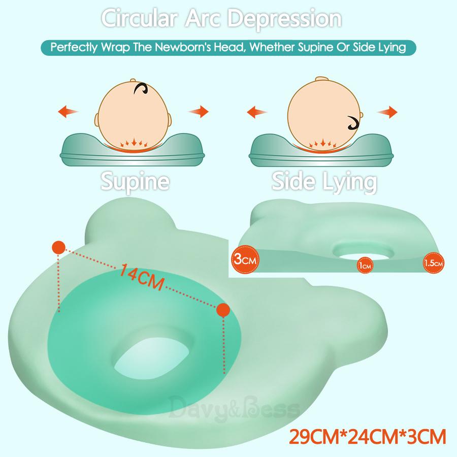 Изображение товара: Подушка детская из пены с эффектом памяти, плоская, для шеи, для новорожденных