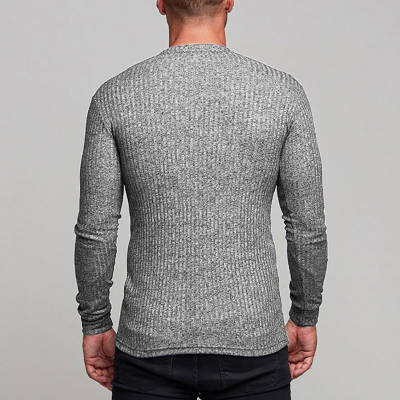 Изображение товара: Muscleguys 2021, Осенний пуловер, свитер для мужчин, брендовый вязаный свитер с длинным рукавом и круглым вырезом, модная одежда для фитнеса, мужской свитер