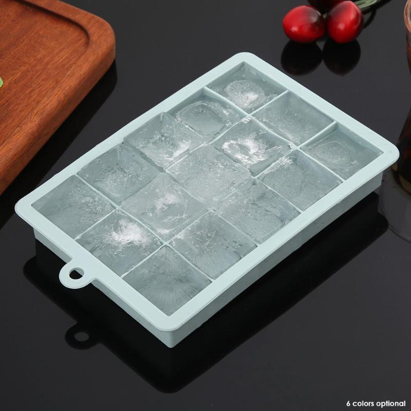 Изображение товара: 15 сетки большая силиконовая форма для льда «производитель пресс-форм квадратный Форма DIY льда лоток силиконовая форма для мороженого Maker Кухня гаджеты
