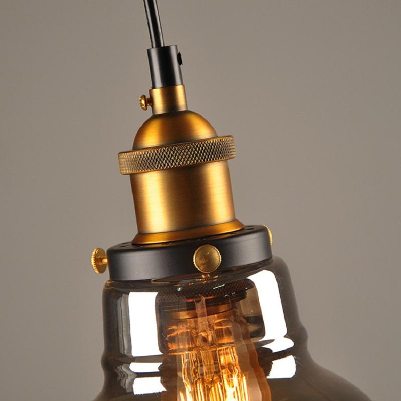 Изображение товара: Светодиодный подвесной светильник LukLoy в скандинавском и американском стиле, стеклянная лампа в стиле индастриал в стиле ретро, лофт, гостиная, кухня, столовая, ретро