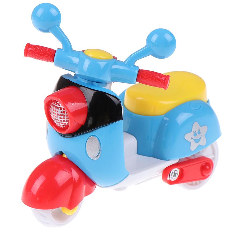 Изображение товара: 2019 детская игрушка, милый пластиковый мини-мотоцикл, отлитый под давлением мотоцикл, ранняя модель, обучающие игрушки для детей