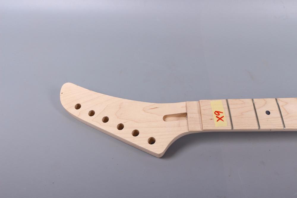 Изображение товара: Электрическая гитарная шейка 25,5 дюйма 22 лада Кленовая Банановая головка для правой руки