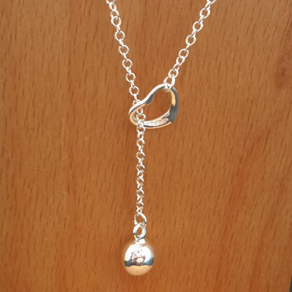 Изображение товара: Женское Ожерелье-чокер из серебра 925 пробы с подвеской-шариком