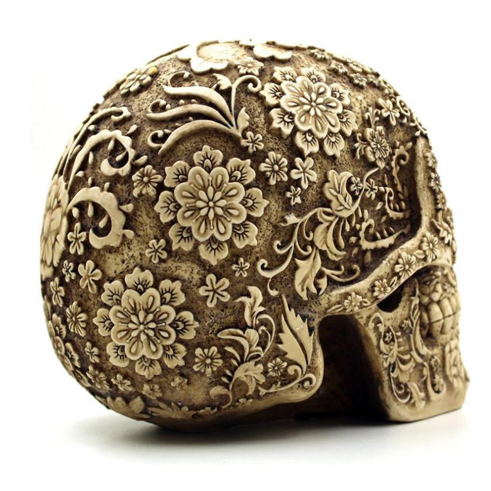 Изображение товара: Resin Craft Skull Statues & Sculptures Garden Statues Fashion Skull Model Halloween Decoration Human Model Art Gift