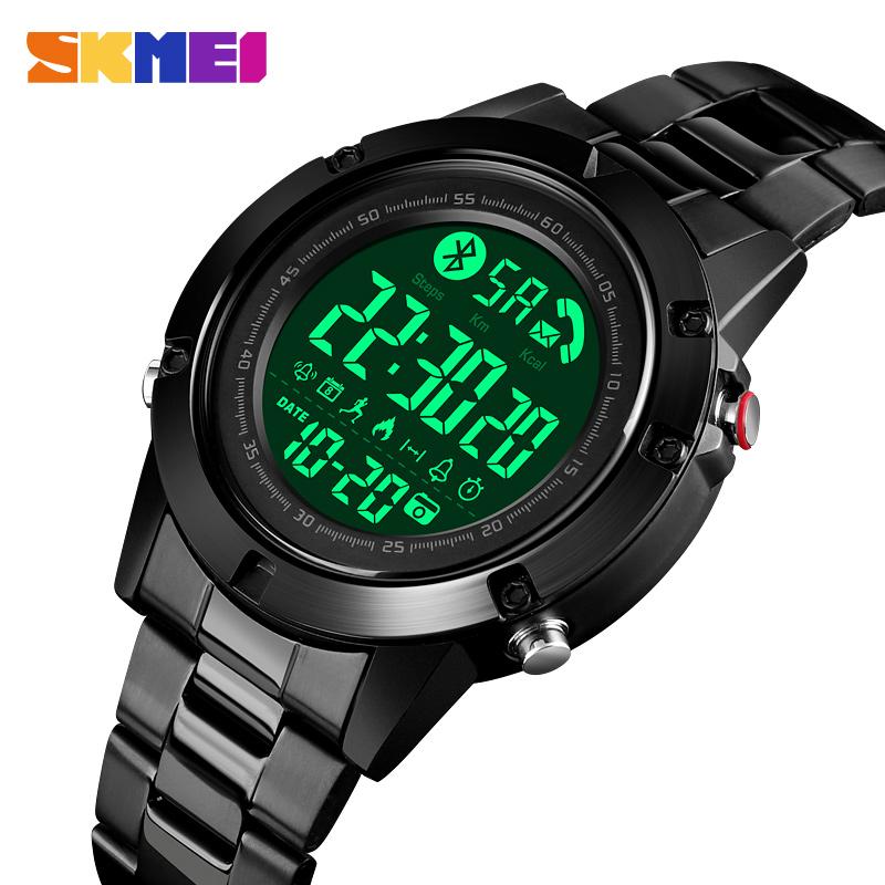 Изображение товара: SKMEI мужские спортивные умные часы с треком движения, водонепроницаемые, шагомер, калории, модные цифровые наручные часы, reloj inteligente 1500