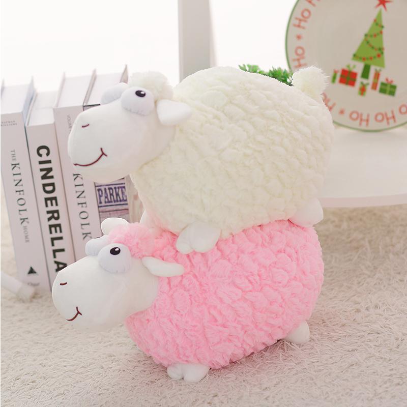Изображение товара: 30/40/50 см милая плюшевая овечья игрушка с имитацией, набивные Мультяшные животные, куклы ягненка для маленьких детей, Kawaii, подарок на день рождения, домашний декор