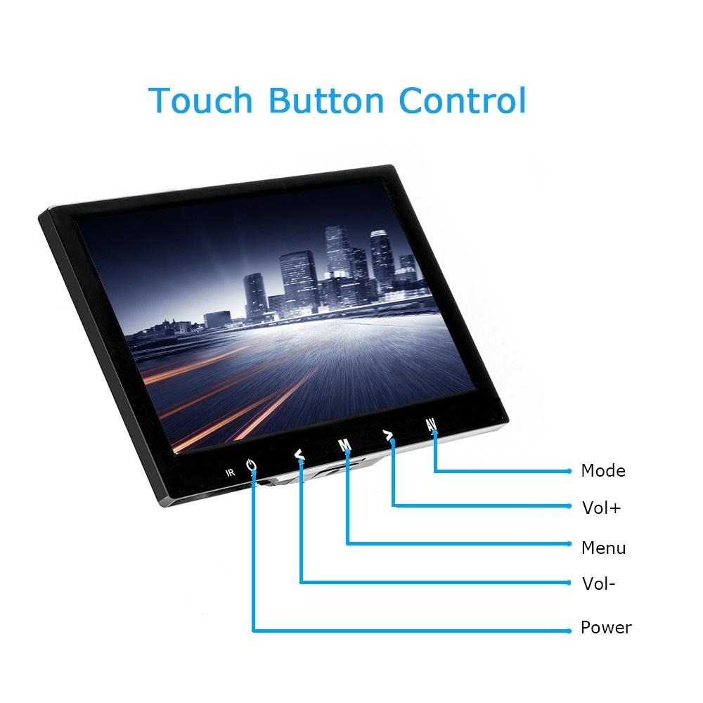 Изображение товара: Цветной ЖК-монитор для видеонаблюдения, 4:3, 8 дюймов, HDMI, VGA, BNC, AV вход для ПК, видеонаблюдения, вращающийся экран
