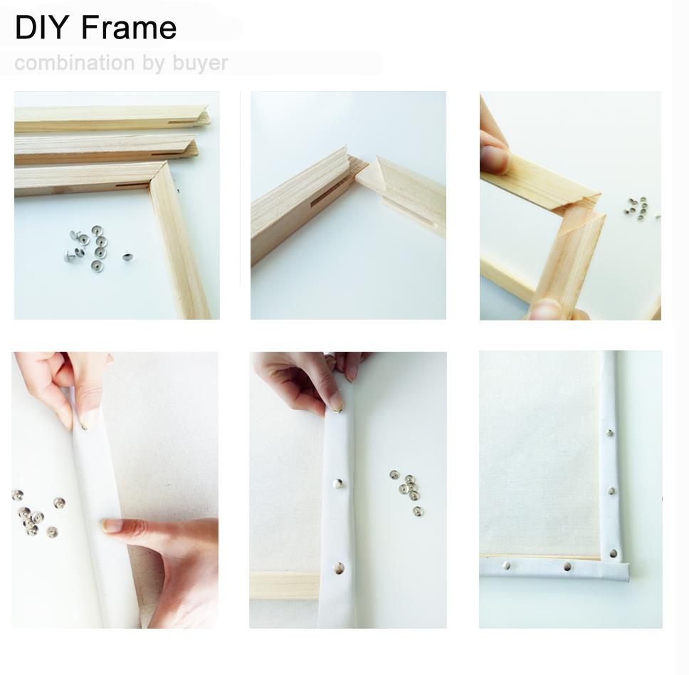 Изображение товара: RUOPOTY рамка 60x75 см деревья Diy Набор для рисования по номерам Современная Настенная картина по номерам Акриловая Краска на холсте для домашнего декора