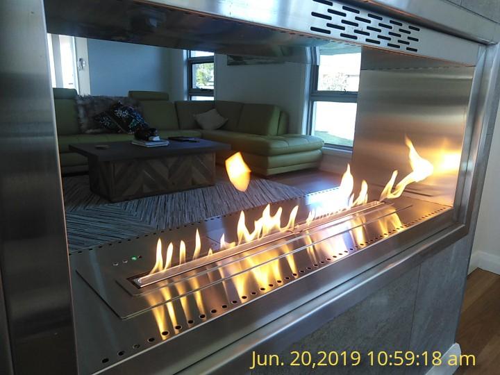 Изображение товара: Inno-Fire 60 дюймов wifi Крытый умный настоящий пламя этанола камин 60 дюймов