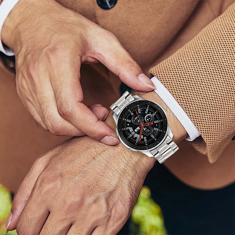Изображение товара: Ремешок для часов из нержавеющей стали с нулевым зазором и быстросъемным ремешком 22 мм для Samsung Galaxy Watch 46 мм Gear S3 Classic Frontier
