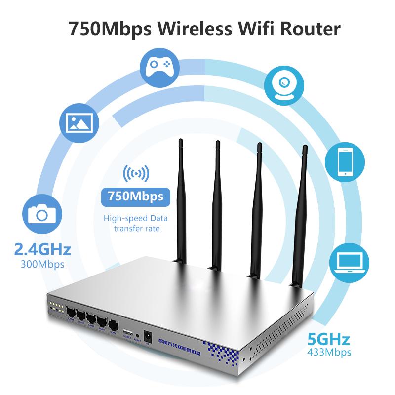 Изображение товара: Cioswi двухдиапазонный Openwrt 750 Мбит / с беспроводной Wi-Fi роутер 16 МБ флэш-память 128 МБ ОЗУ работает плавный сильный стабильный сигнал Wi-Fi