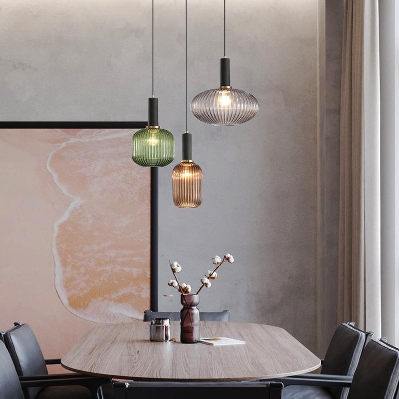 Изображение товара: Новая Подвесная лампа в скандинавском стиле, современная стеклянная лампа для столовой, гостиной, внутренний светильник, декоративный подвесной светильник, простой стеклянный светильник